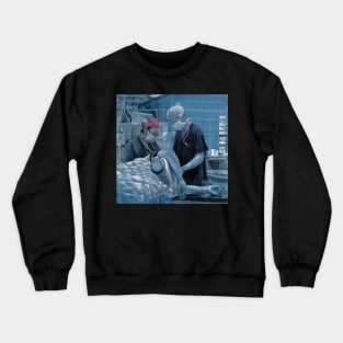 Anesthetics - Drawing by Avril Thomas - Adelaide / South Australia Artist Crewneck Sweatshirt